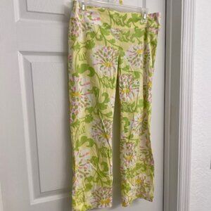 Lilly Pulitzer Jubilee Grayson Lilly in the Leaves Pants Size 4